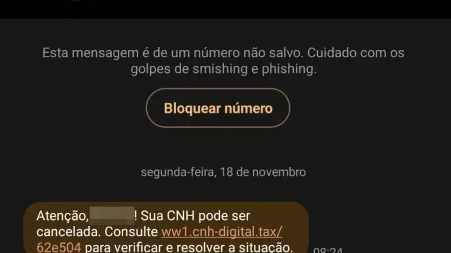 Detran emite alerta sobre golpe da suspensão de CNH