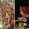 Cristiano Ronaldo leva torcida ao delírio ao celebrar vitória contra Croácia na varanda do hotel